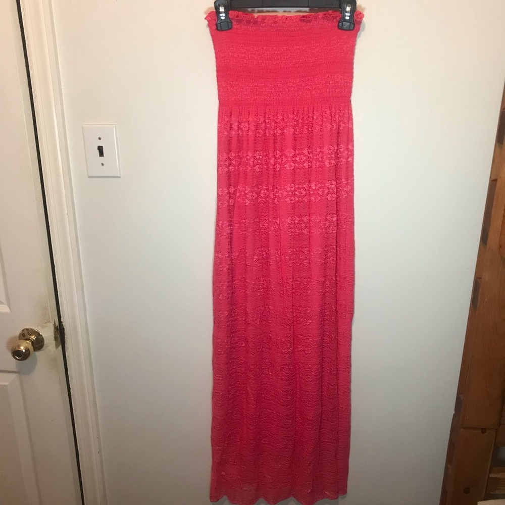Espresso Pink Strapless Dress